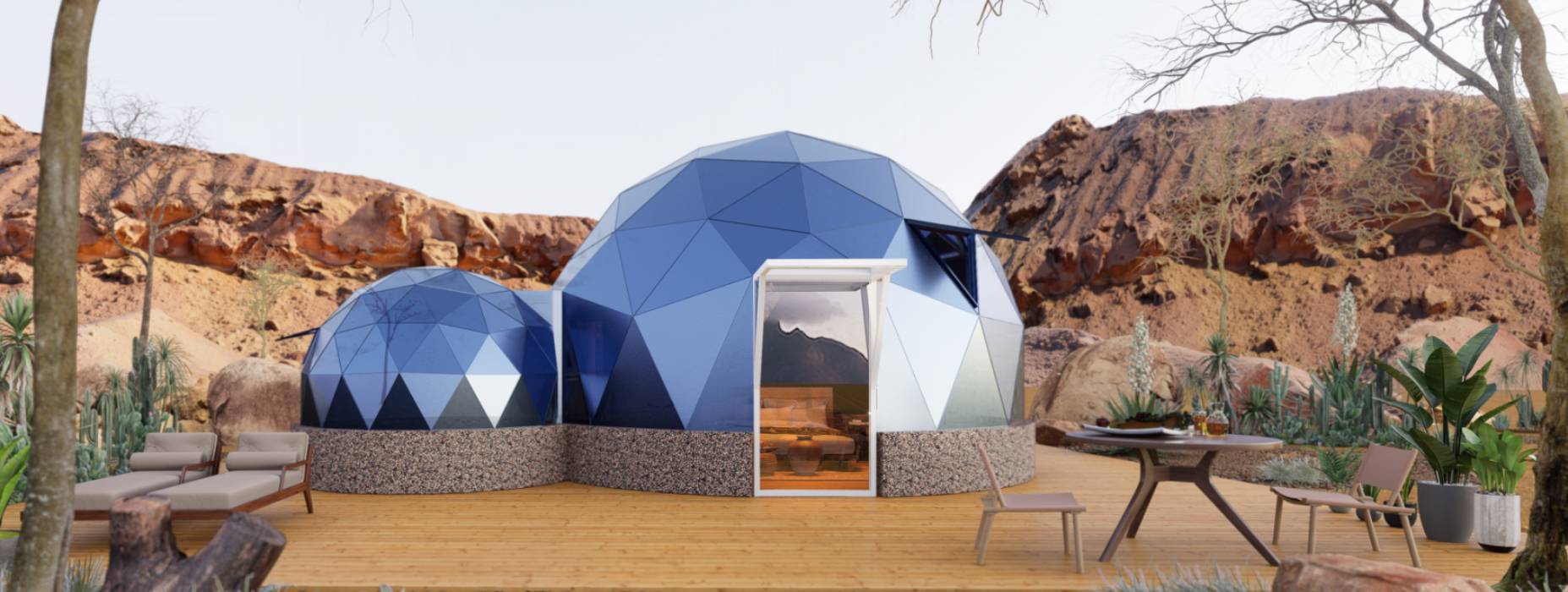 连城县球形智能光伏玻璃星空房